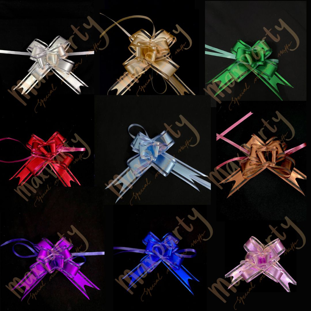 

Pita Tarik/Pita serut bahan DOFF 50mm untuk hiasan parcel (perPack isi 10)