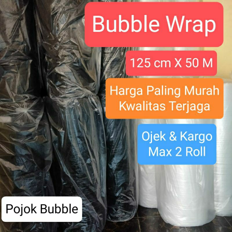 

Bubble wrap Roll 125 x 50M +- 2kg Bubble Paking / Bubble Wrap Murah Bubble paling murah