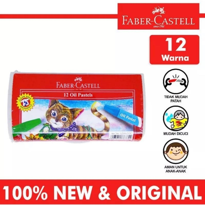 

CRAYON / OIL PASTEL FABER CASTELLISI 12 WARNA