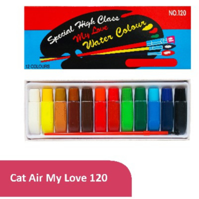 

Cat Air My Love Watercolors 12 Warna / Water Colors Guitar no.120