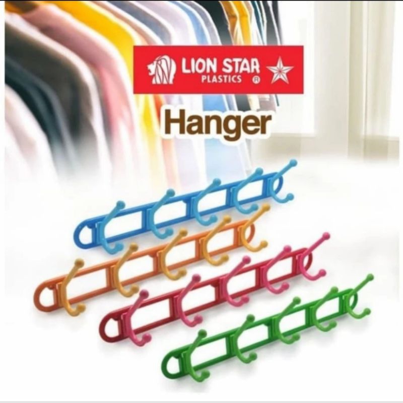 Gantungan Baju Lion star/ Kapstok plastik Lion Star/ Gantungan Baju plastik
