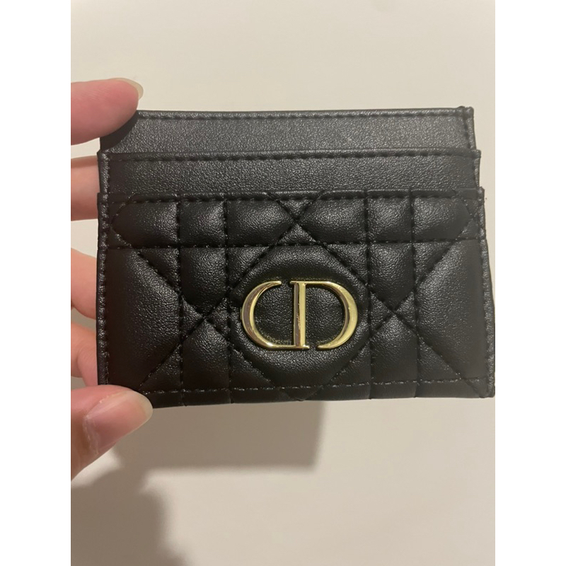 DIOR Card Holder Dompet Kartu Hitam Grade Premium - Kondisi New