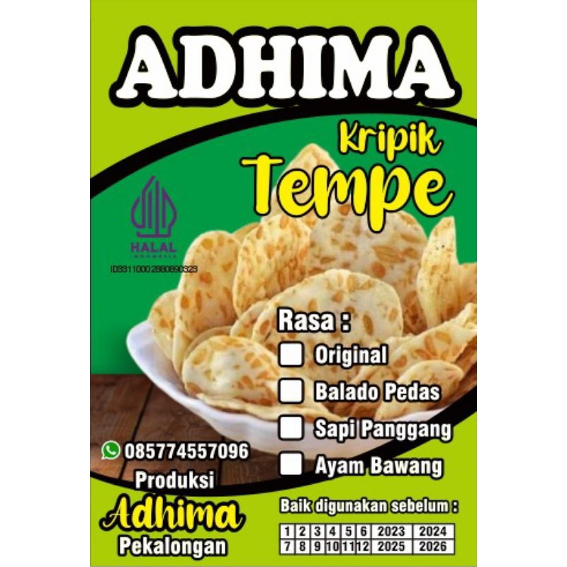 

KERIPIK TEMPE SAGU 80 GRAM & 150 GRAM
