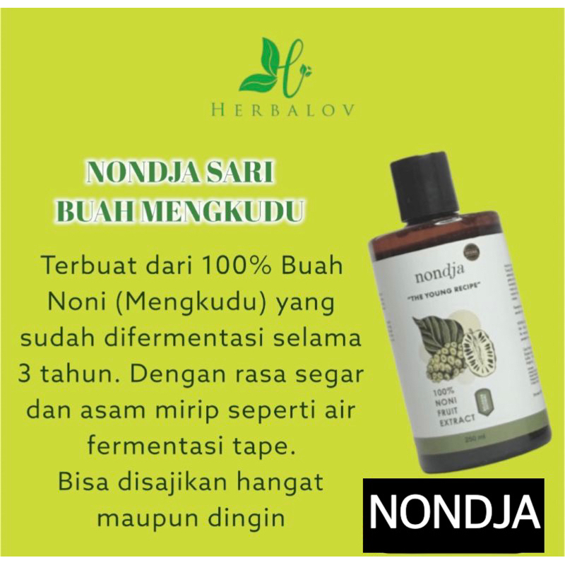 

NONDJA HERBALOV SARI BUAH MENGKUDU ATAU NONI HERBAL DIET ALAMI