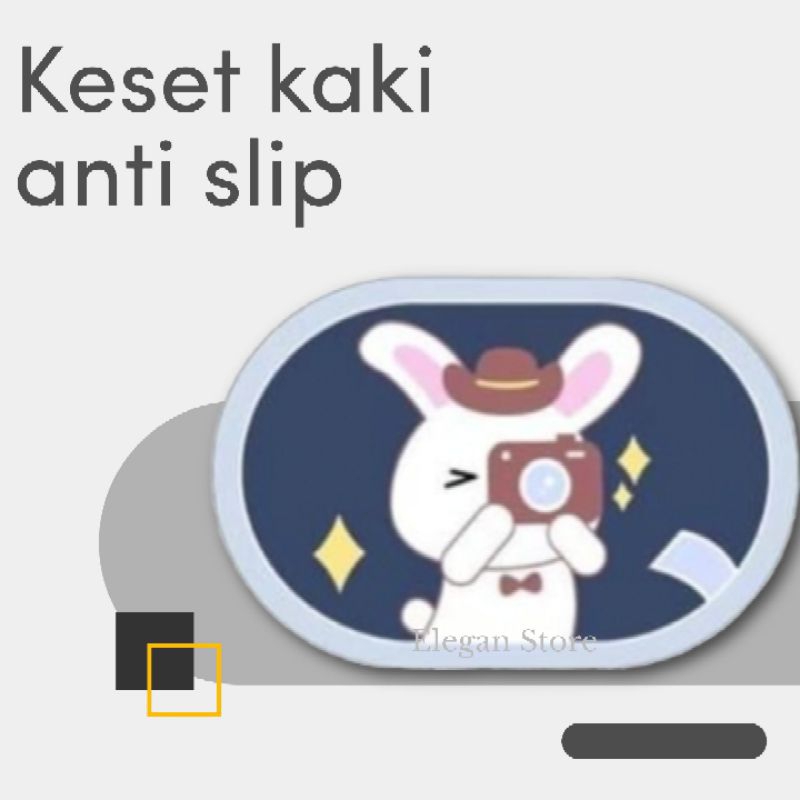 Keset Kamar Mandi anti slip UK 50x80cm