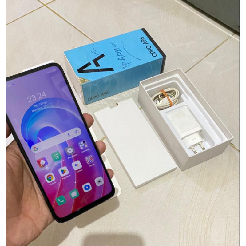 Oppo A96 8/256 Second Mulus Normal Aman Garansi Resmi Indonesia