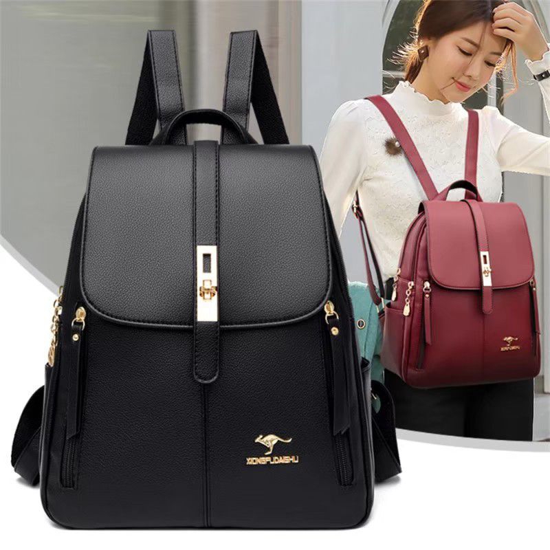 Tas Ransel Wanita Kulit Ransel Fashion Kulit