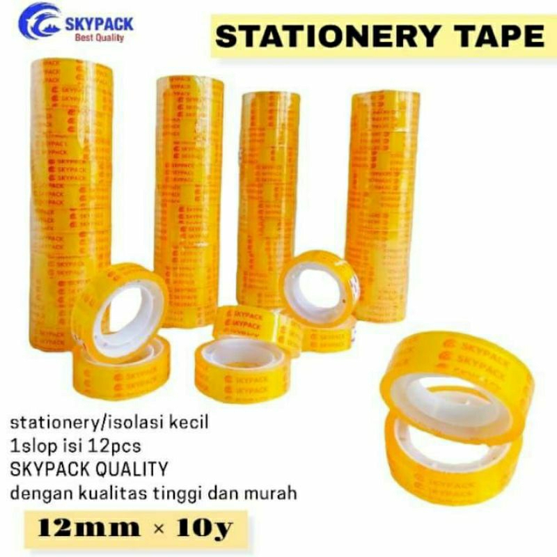 

Selotip Bening Transparan/ Isolasi Bening Kecil 12mmx10yard