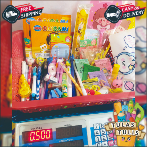 

TULAS_TULIS Paket Alat tulis Campur 500gr