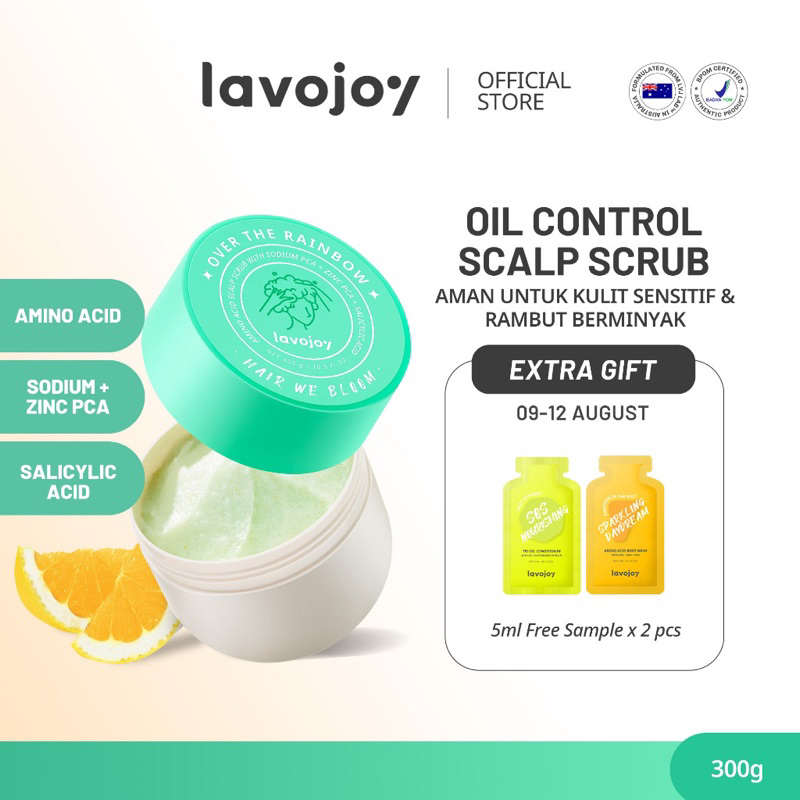 [New launch] lavojoy Hair We Bloom Scalp Scrub Over the Rainbow |  0% Silicone |  Amino Acid |  Sea 