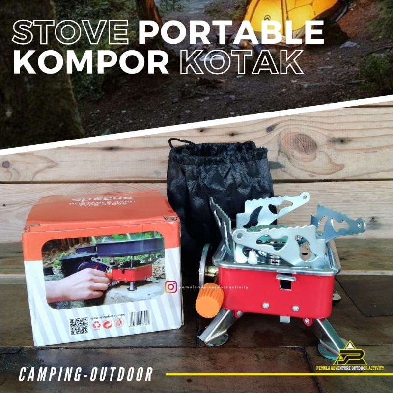 Kompor Kotak Camping / Kompor Gas Portable Mini / Kompor Camping / Kompor Gunung