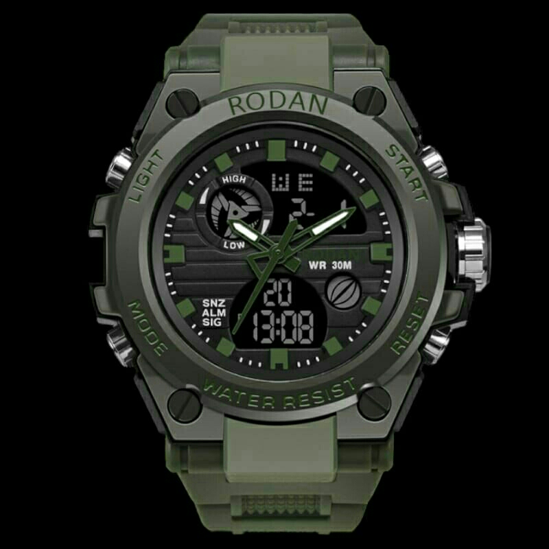 Jam Tangan Pria Original Rodan Dual Time Anti air