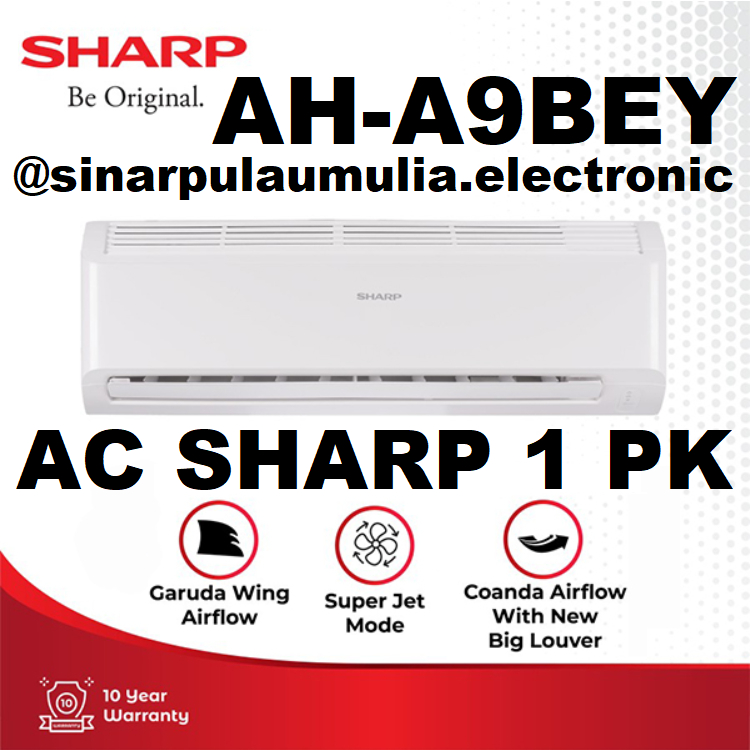 Sharp AC Garuda Series 1 PK - AH-A9BEY / AHA9BEY / AH A 9 BEY / AHA 9BEY