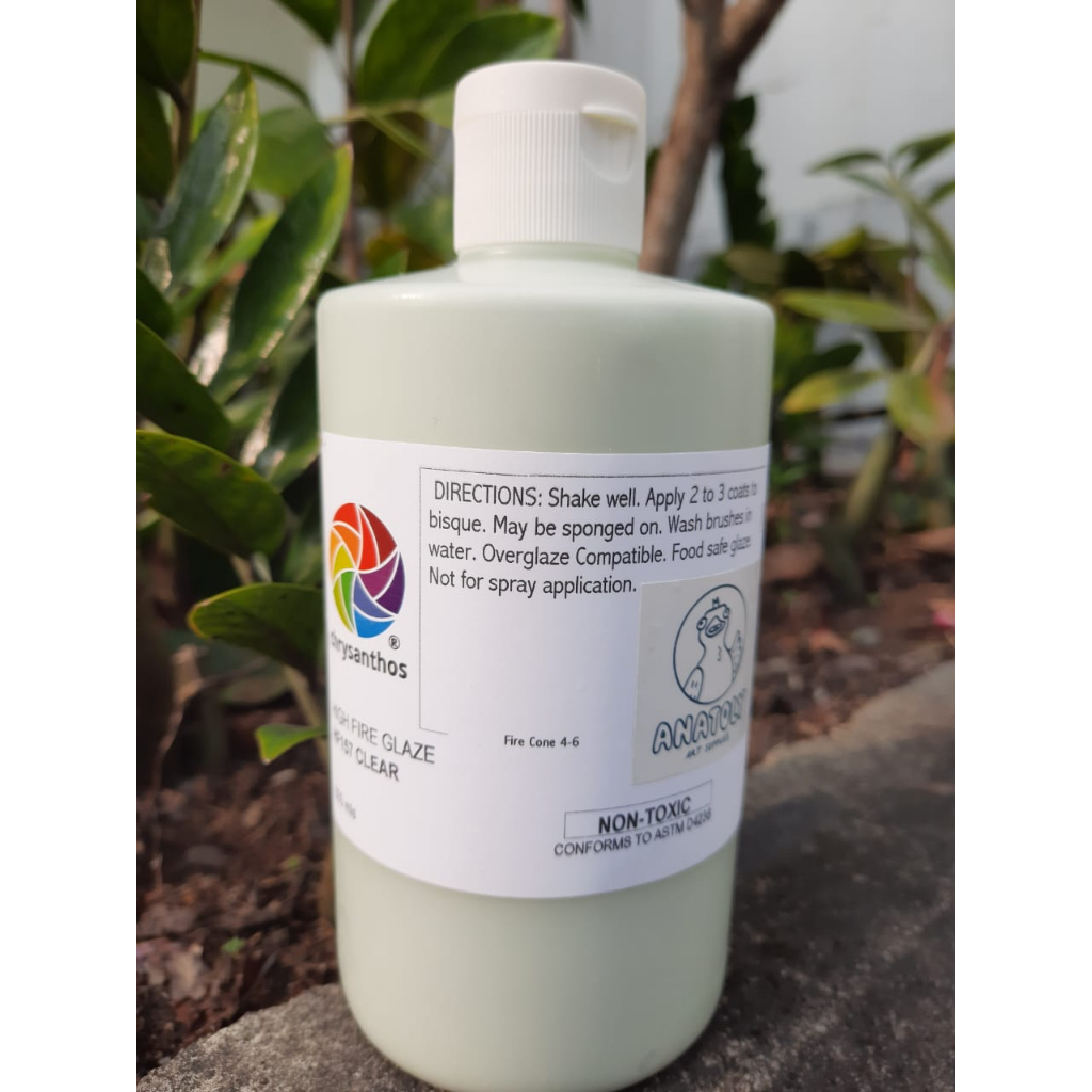 

Glossy Clear Glaze 500mL / Glasir Cair Transparan 500 mL (Brush)