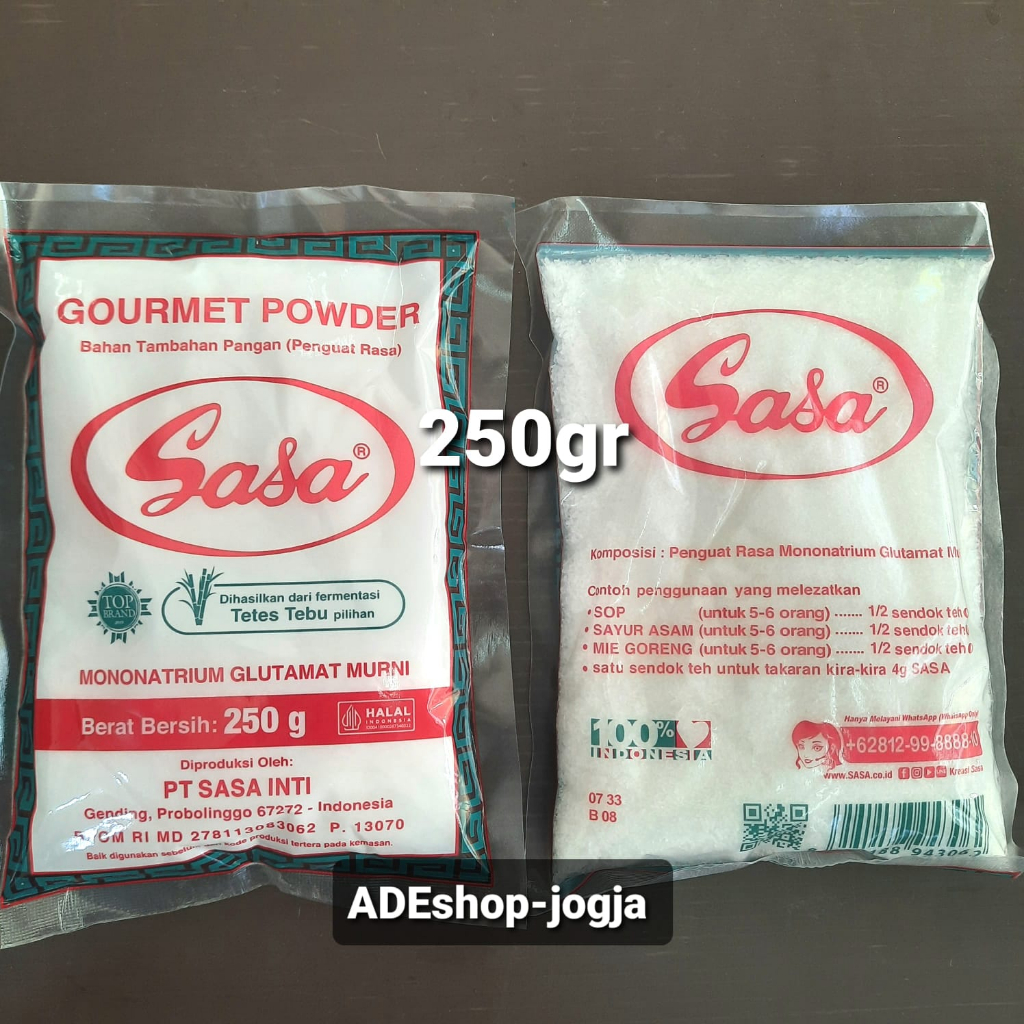 

sasa msg 250 gr bumbu penyedap gourmet powder micin mecin vetsin pecin