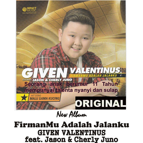 FIRMANMU ADALAH JALANKU - GIVEN VALENTINUS - CD Original Lagu Kristen