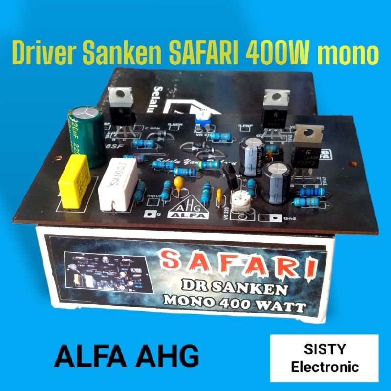 Kit Driver Power Amplifier SAFARI 400w Mono Alfa AHG