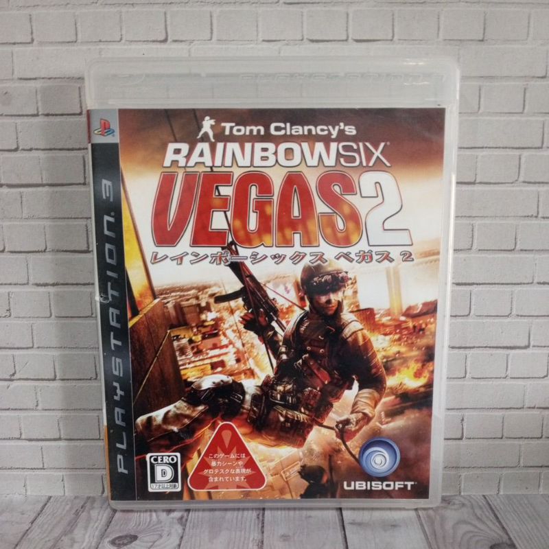 BD CD KASET ORIGINAL PS3 Tom Clancys Rainbow Six Vegas 2 Jpn Bahasa Jepang Box dan Cover Original