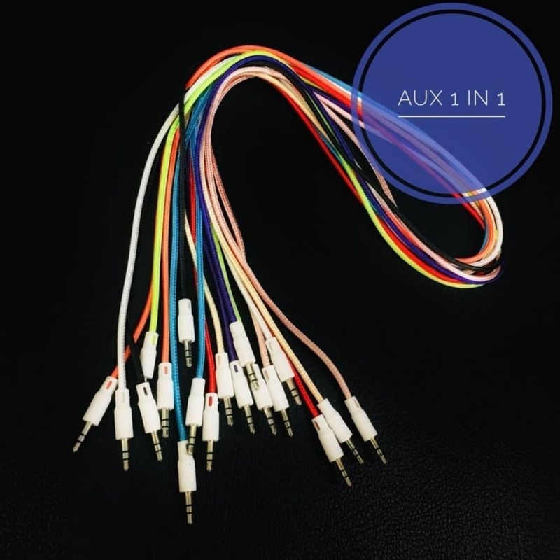 Kabel AUX Audio Jack 3,5 to 3,5 Male to Male (Jack untuk audio Mobil / MP3 / Speaker)