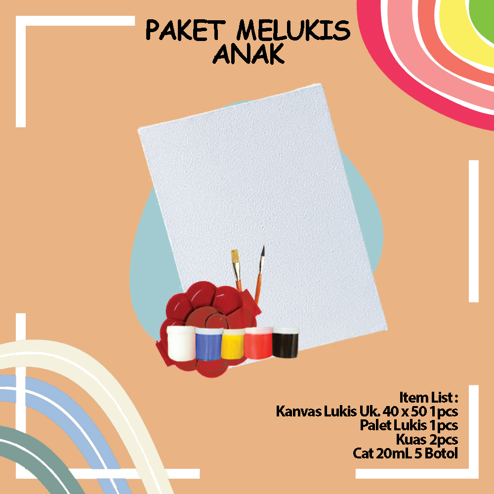 

Paket Melukis Uk. 40 x 50cm Komplit Berkualitas Premium Quality