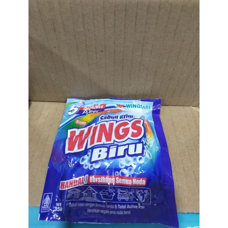 Wings Sabun Krim Biru WB 350k