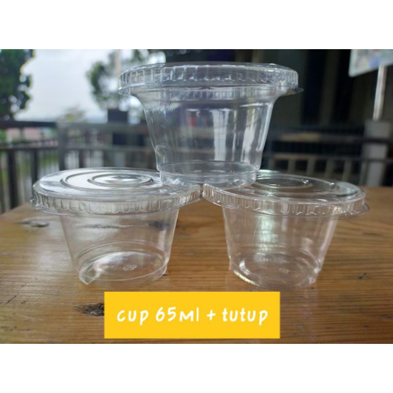 cup agar2 65ml + tutup isi 50pc