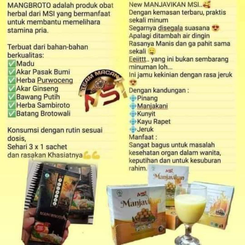 

mangbroto msi 1paket