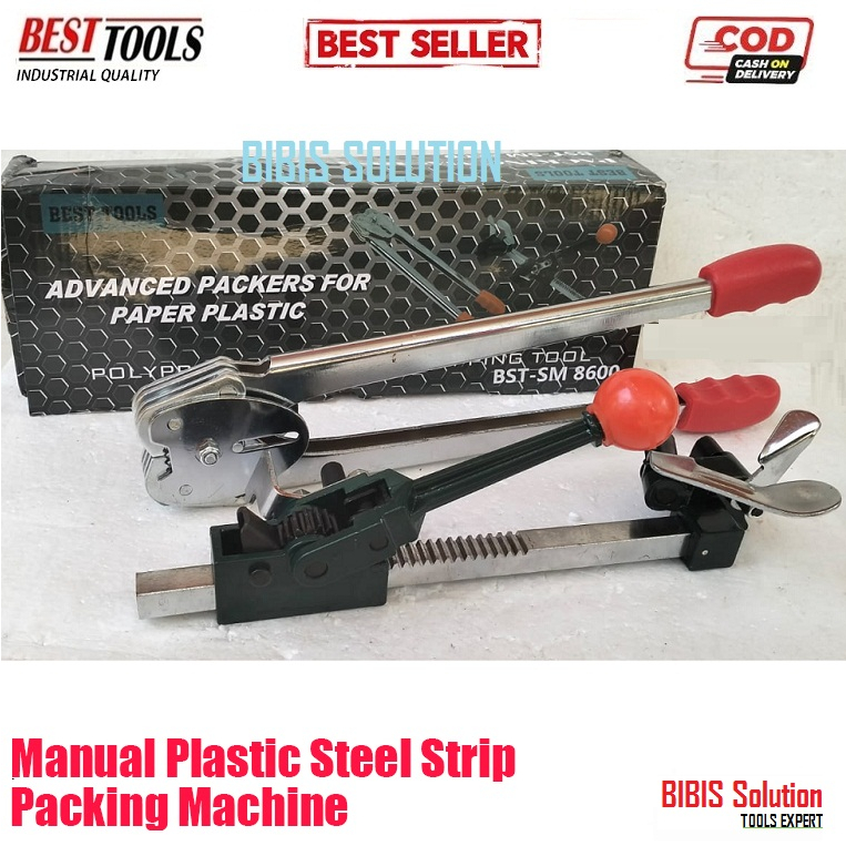 

BESTTOOLS ALAT PACKING DUS KAYU MESIN KLEM TALI KARDUS STRAPING BAND STRAPPING STREPING