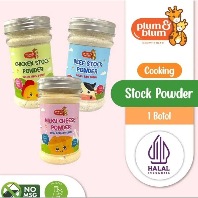 

PLUM & BLUM Stock powder , beef stock powder, chicken stock powder, milk chesee stock powder