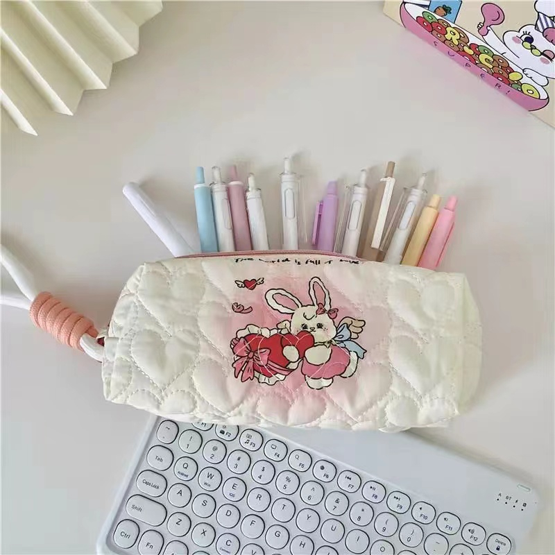 

%Peri Tempat pensil cetak anjing lucu tas alat tulis berkapasitas besar tas penyimpanan kosmetik portabel tas penyimpanan serbaguna