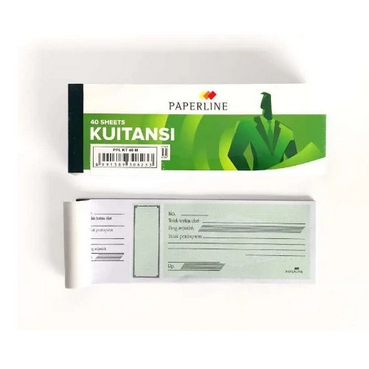 

Kwitansi / Kuitansi Paperline / Nota Slip Kecil KT 40 M 1 BUKU (isi 40 Lembar)