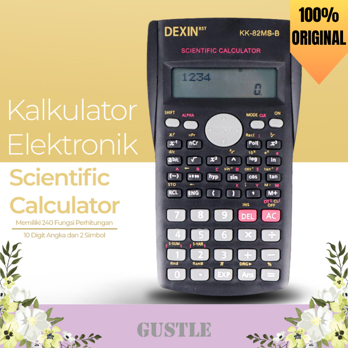 

Kalkulator DEXIN - Kalkulator Elektronik Scientific Calculator / Kalkulator Elektronik Terbaik Termurah Original