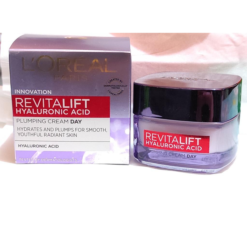 Loreal Revitalift Hyaluronic Acid Plumping Cream day