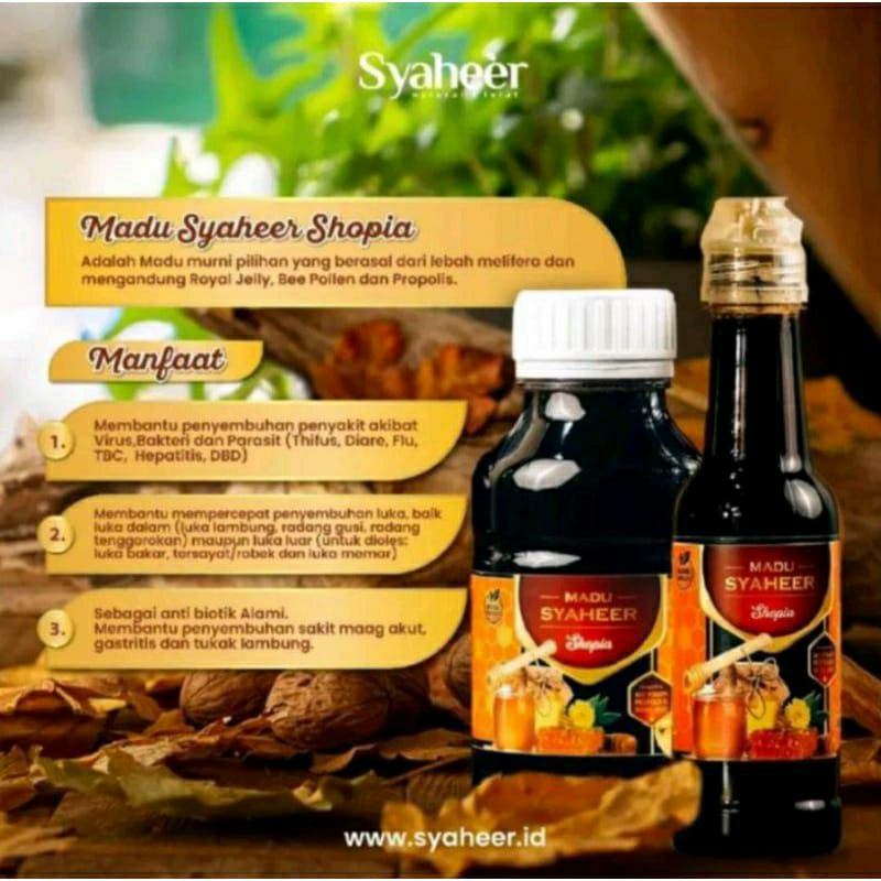 

Madu Syaheer Sophia Madu Propolis 100% Madu asli