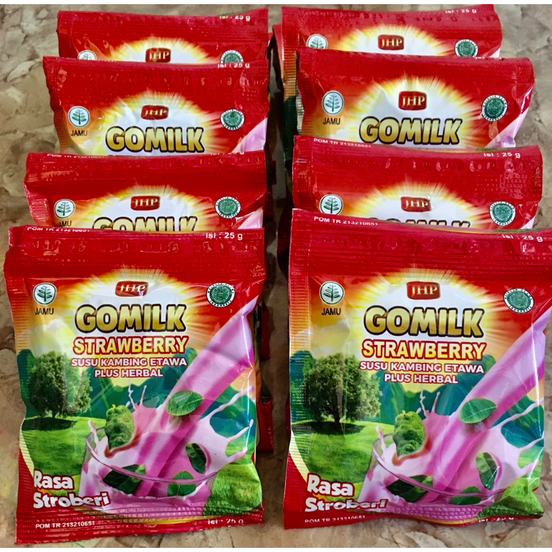 

Gomilk Sachet 25gr Susu Kambing Etawa Plus Herbal Enak Murah Berkhasiat