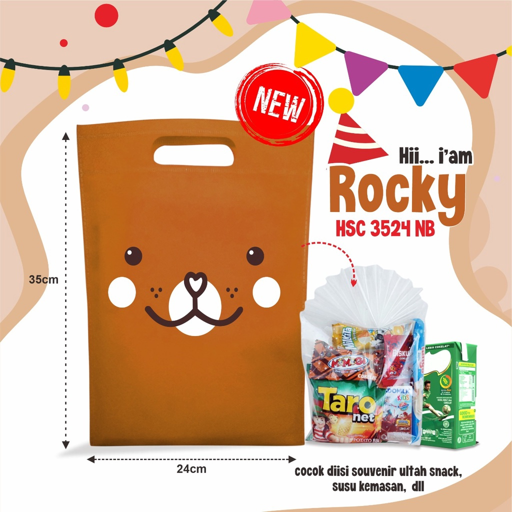 

BIRTHDAY SERIES Tas Bingkisan Snack Ulang Tahun Ukuran 35 x 24 cm (isi 12 Pcs)