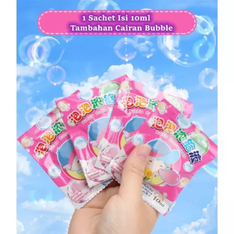 REFILL Bubble Gun Isi Ulang Gelembung Sabun / Refill Pistol Air Mainan Anak Bubble Camera bubble wat