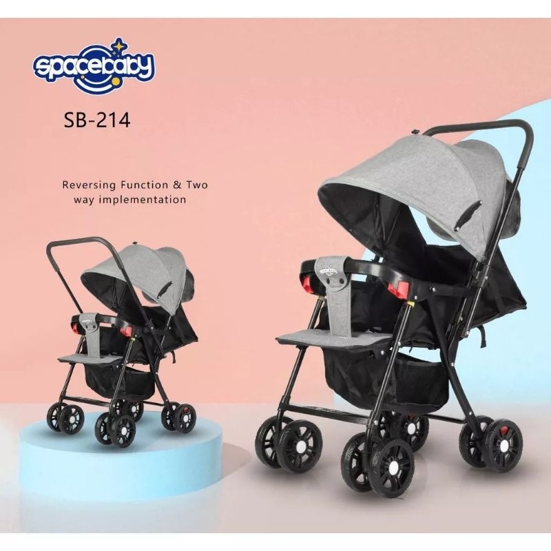 Stroller bayi Kereta dorong anak Spacebaby SB 214 Stroler stoler