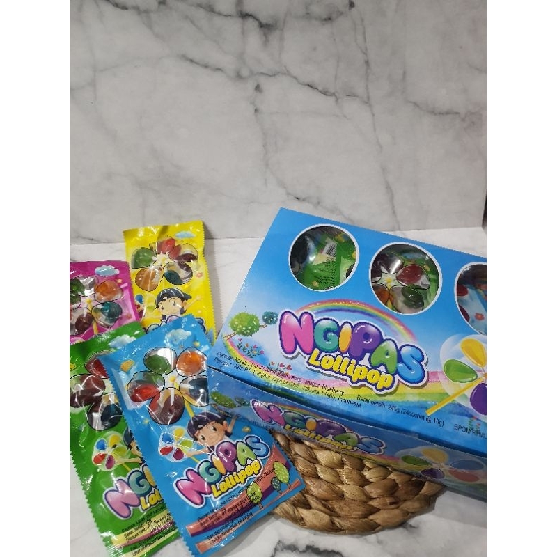 

Permen Cemilan Kipas Ngipas Loli Lolipop Kincir Angin Putar Mainan Anak Murah (isi 24 pcs)