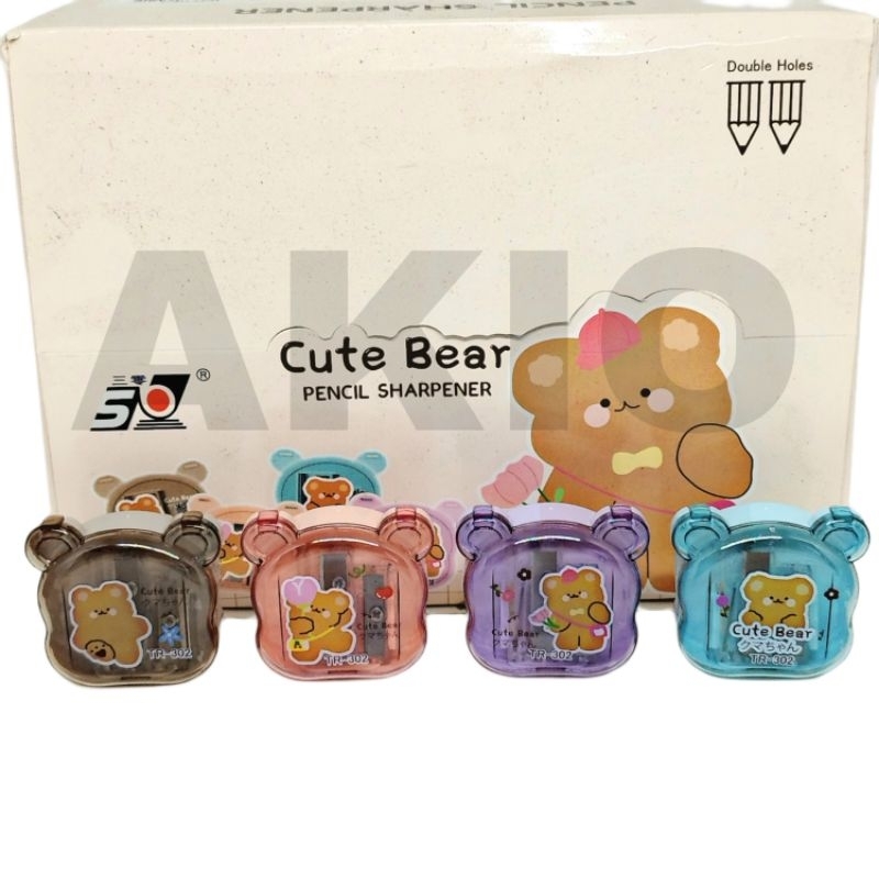 

Rautan Pensil Putar Karakter BERUANG CUTE BEAR TR-302 UNIK LUCU Serutan Asahan Meja Murah