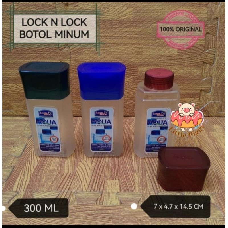 Lock n Lock botol minum aqua slim 300ml