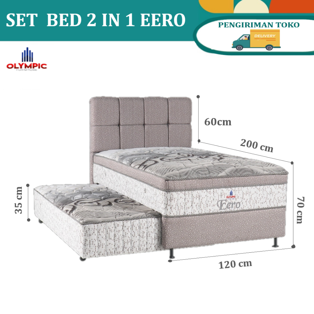 Bed Sorong Olympic Springbed 2in1 EERO | Springbed Full Set 2in1 EERO
