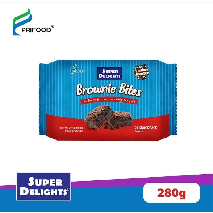 

PRIFOOD SUPER DELIGHT BROWNIE SCOTH/ BITE/ BUTTERSCOTH 20 x 14g TERSEDIA HARGA RESELLER