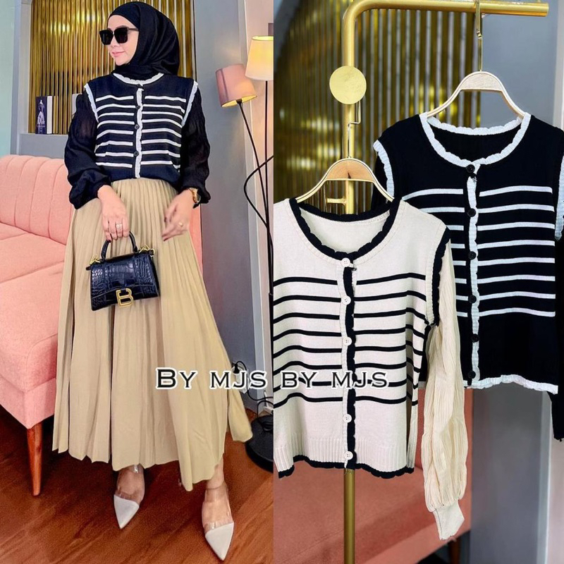 ATASAN BLOUSE RAJUT BECA PREMIUM IMPORT ORI MJS