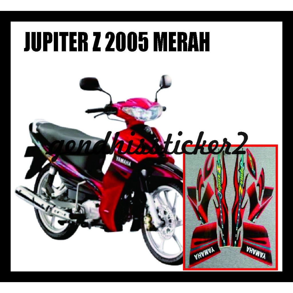 striping standar jupiter z 2005 merah