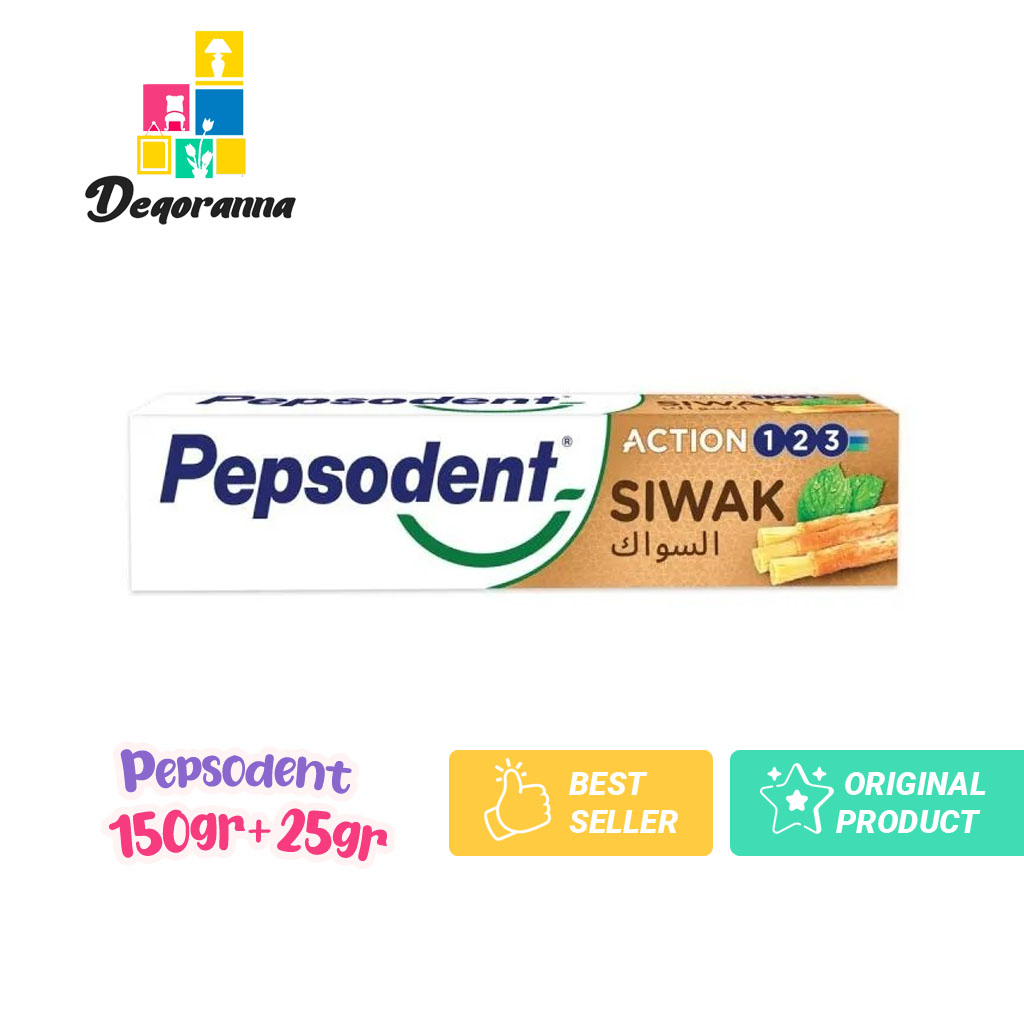 PEPSODENT SIWAK Action 123 SIWAK 150gr+ FREE 25gr Odol PEPSODENT