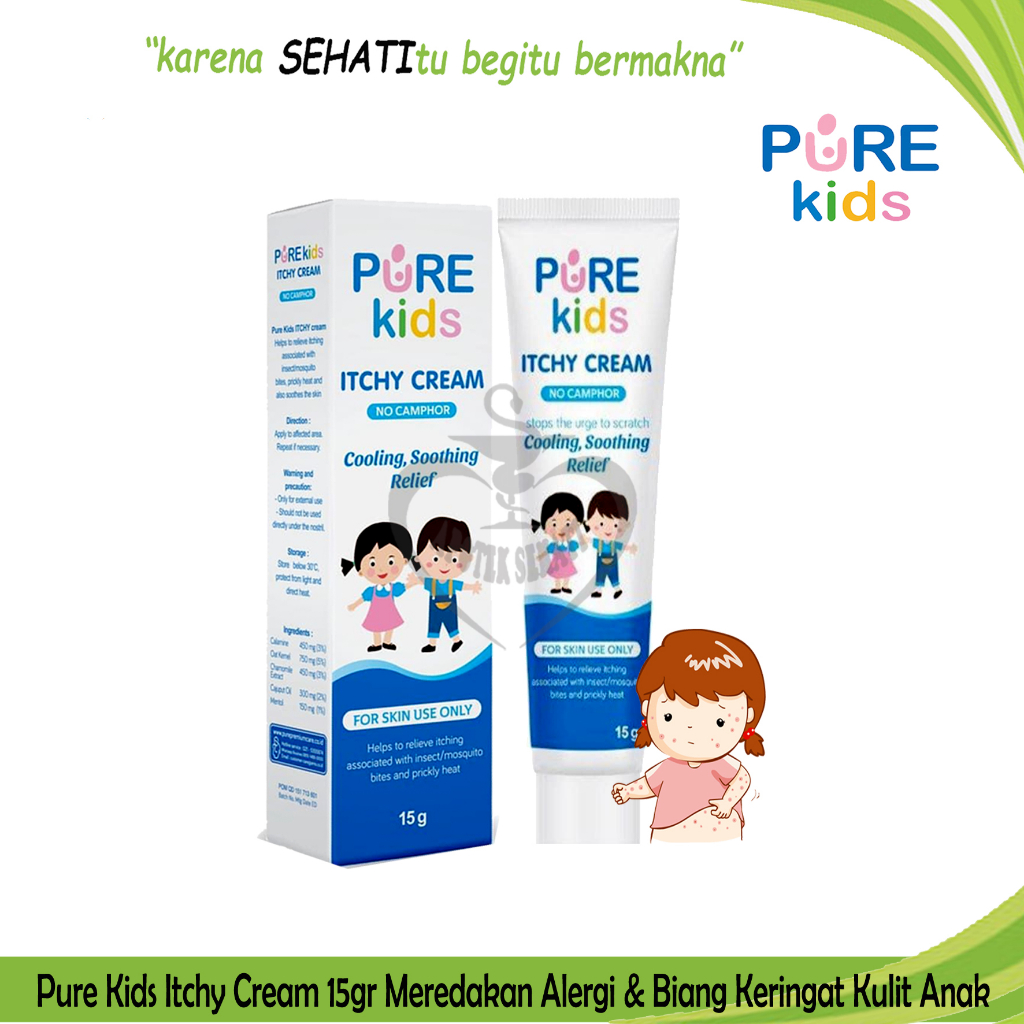 Pure Kids Itchy Cream Pure Baby Mengatasi Gatal Biang Keringat Anak Purekids