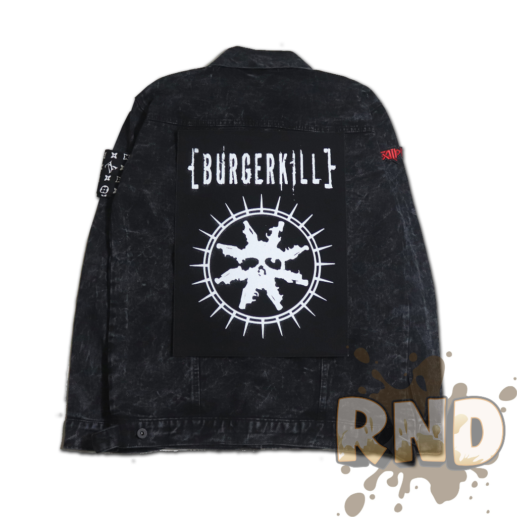 PATCH BURGERKILL EMBLEM MUSIK PATCH PUNK PATCH PUNGGUNG BACK PATCH SABLON