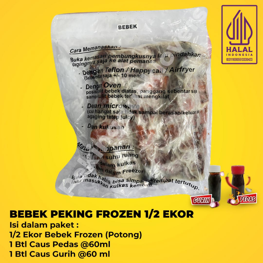 BEBEK PEKING PANGGANG 1/2 EKOR FROZEN