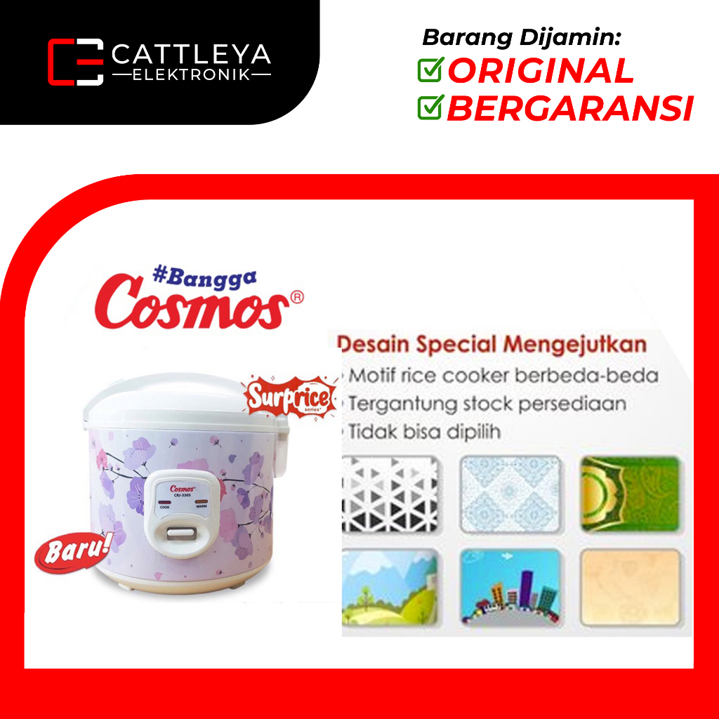 [COD] COSMOS RICE COOKER / MAGIC COM CRJ 3306 / CRJ-3306 / CRJ3305 / CRJ 3305 / CRJ-3305 (1,8 LITER)